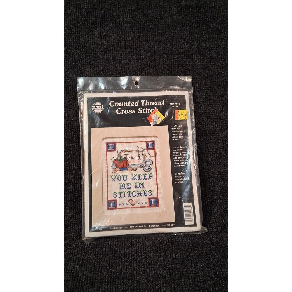 Needle Magic You Keep Me In Stitches  Counted Cross Stitch  Kit 942 NMI W-Frame